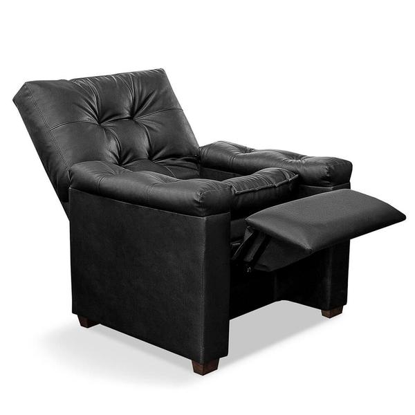 Imagem de Poltrona do Papai  material sintético Preto Imperador - SOFA STORE