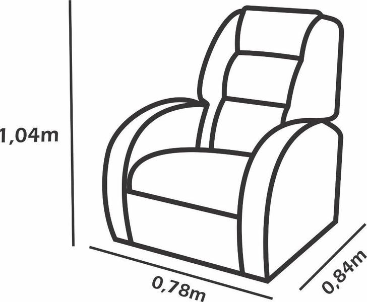 Imagem de Poltrona do Papai Reclinável Civic Capuccino Matrix