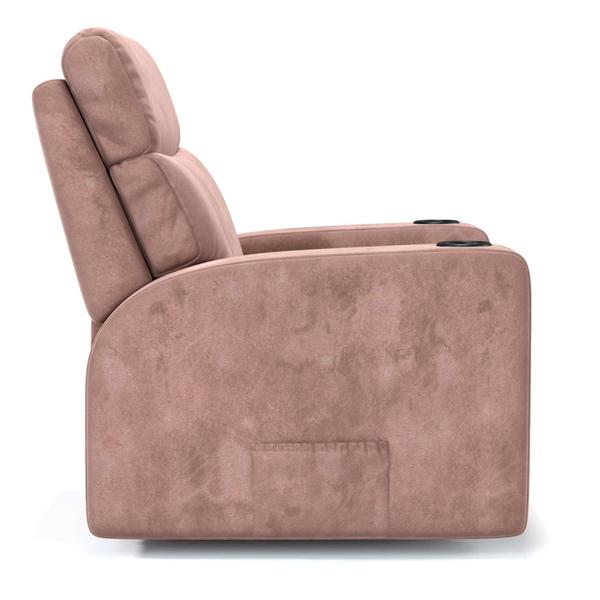 Imagem de Poltrona do Papai Reclinável Elétrica Em Suede Com Massagem - Modelo Eames Damie