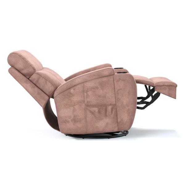 Imagem de Poltrona do Papai Reclinável Elétrica Em Suede Com Massagem - Modelo Imperial Damie