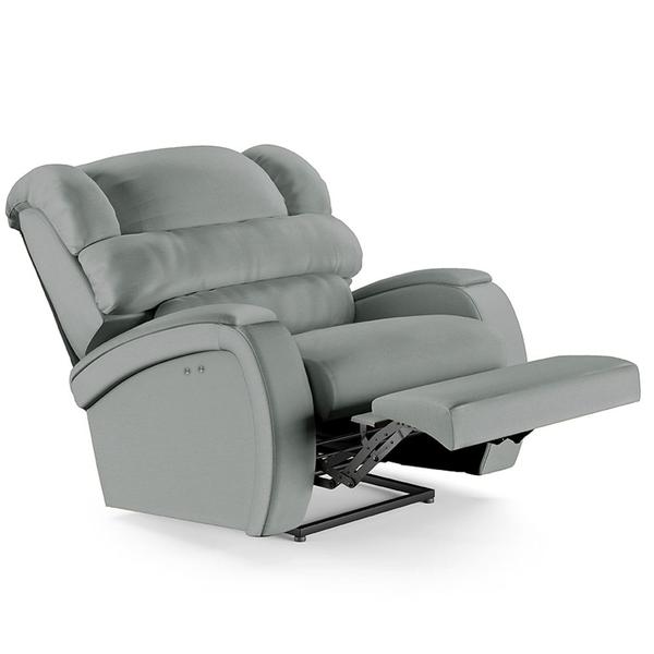 Imagem de Poltrona do Papai Reclinável Kalie Power Touch Massagem FH9 PU Cinza - Mpozenato