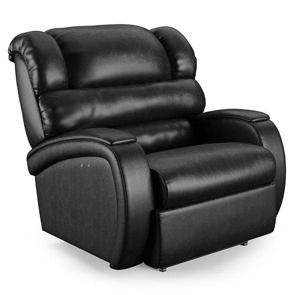 Imagem de Poltrona Do Papai Reclinável Kalie Power Touch Massagem Fh9 Pu Preto Brilho - Mpozenato