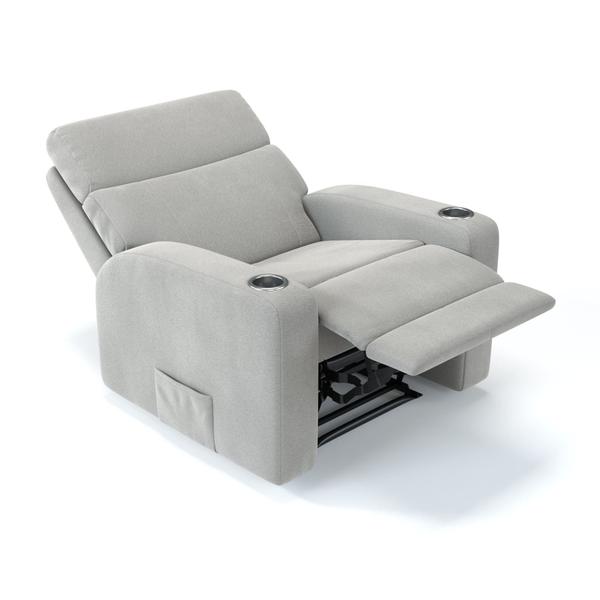 Imagem de Poltrona do Papai Reclinável Manual Em Linho Com Massagem - Modelo Eames Damie