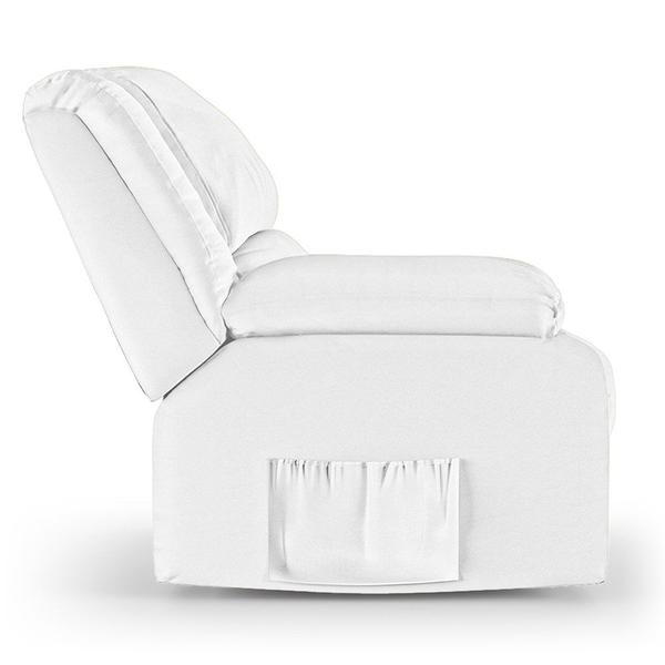 Imagem de Poltrona do Papai Reclinável Pietra Controle Power Elétrico USB FH9 PU Branco - Mpozenato