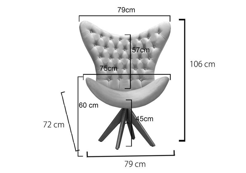 Imagem de Poltrona Egg Alice Strass Giratória Madeira, Decoração Escritório, Recepção - Tecido Suede