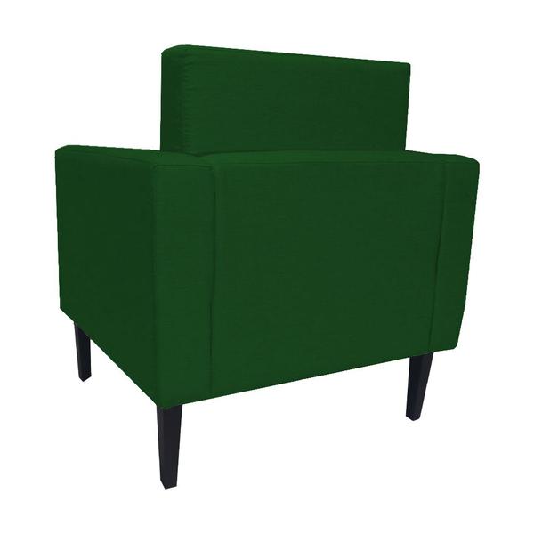 Imagem de Poltrona Estofada Para Quarto Closet Leticia Slim Suede Verde - LM DECOR