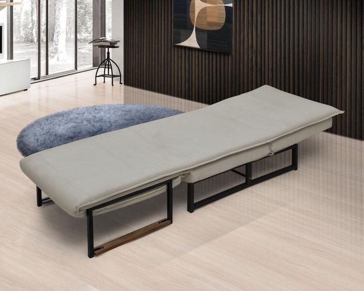 Imagem de Poltrona Estofada Reclinável Versat Retrátil Cama Chaise Puff Clínica Descanso Estilo Industrial Sala Casa Acampamento Quarto Visita Leitura Repouso