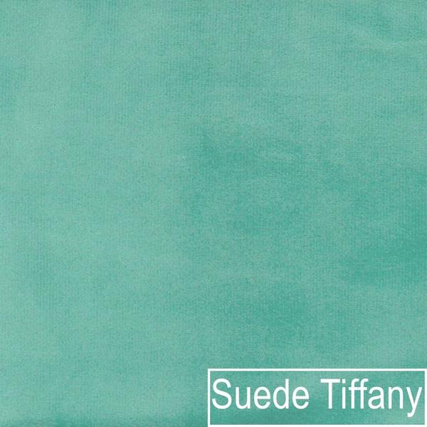 Imagem de Poltrona Grazi  Base X Preta Suede Azul Tiffany - Amarena Móveis