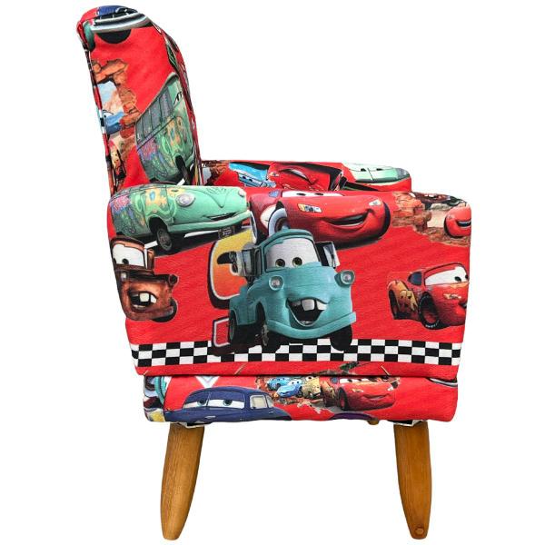 Imagem de Poltrona Infantil Confortável Decorativa Infantil Estampa Carros 