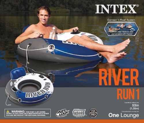 Imagem de Poltrona Inflável Flutuante Refrescante Intex Lounge River Run 58825