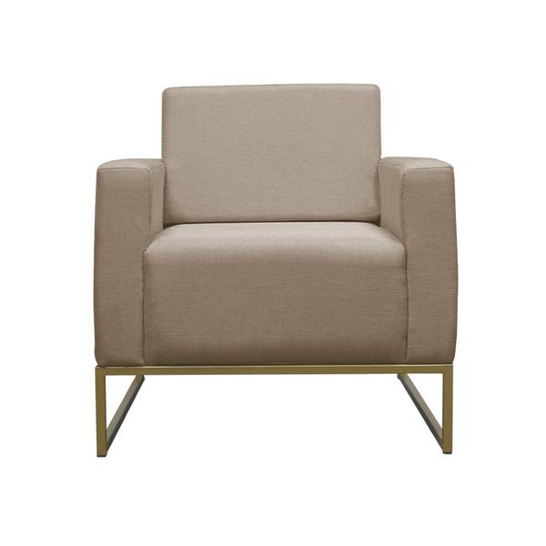 Imagem de Poltrona Lilly Base de Metal Dourada Suede Escolha sua cor - W&ampD Decor