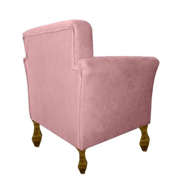 Imagem de Poltrona Mia Decorativa Confortável Para Recepção Clínica Psicologia - Suede - Sv Decor