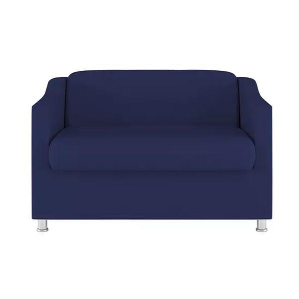 Imagem de Poltrona Namoradeira Tilla Suede Azul Marinho - Twdecora