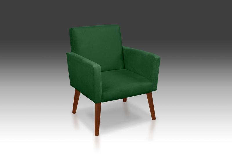 Imagem de Poltrona Nina Suede Verde-Modena Decor 