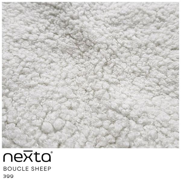 Imagem de Poltrona Orgânica Kaira Base Fixa Bouclé Sheep Off White - Nexta Casa