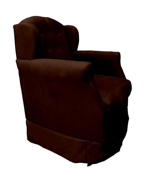 Poltrona Para Amamentação Com Balanço Eliza - Suede - Sv Decor Imagem de Poltrona Para Amamentação Com Balanço Eliza - Suede - Sv Decor