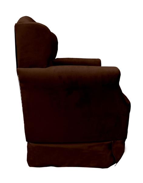Poltrona Para Amamentação Com Balanço Eliza - Suede - Sv Decor Imagem de Poltrona Para Amamentação Com Balanço Eliza - Suede - Sv Decor