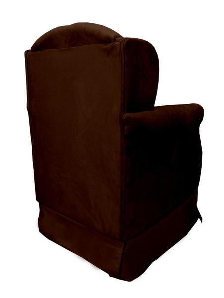 Poltrona Para Amamentação Com Balanço Eliza - Suede - Sv Decor Imagem de Poltrona Para Amamentação Com Balanço Eliza - Suede - Sv Decor