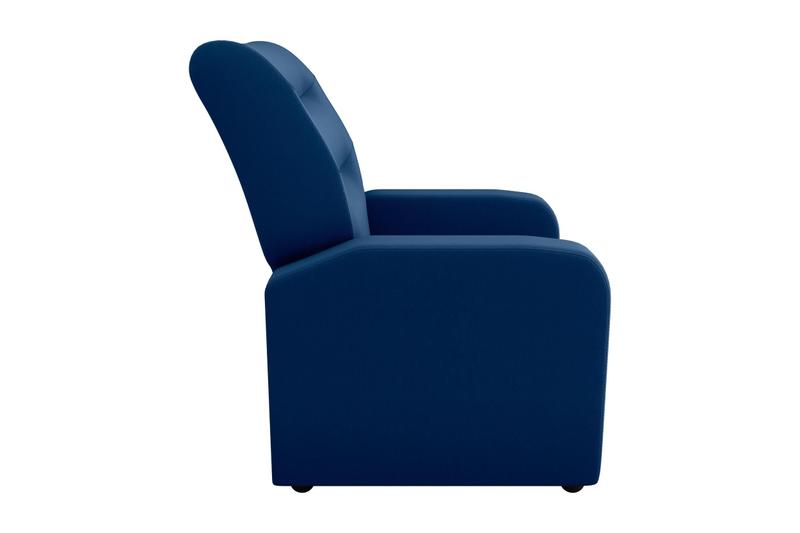 Imagem de Poltrona Reclinável Classic Suede Azul B254 - Matrix