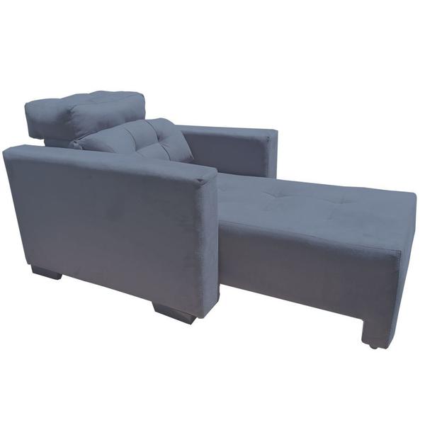 Imagem de POLTRONA SOFA  1 lugar Retrátil e Reclinável Veneza COR CINZA - BEATRIZ DECOR