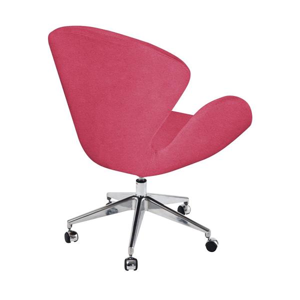 Imagem de Poltrona Swan Office Giratória Suede Rosa