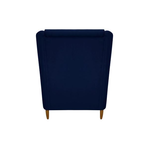 Imagem de Poltrona Tila Decorativa Sala Suede Azul Marinho