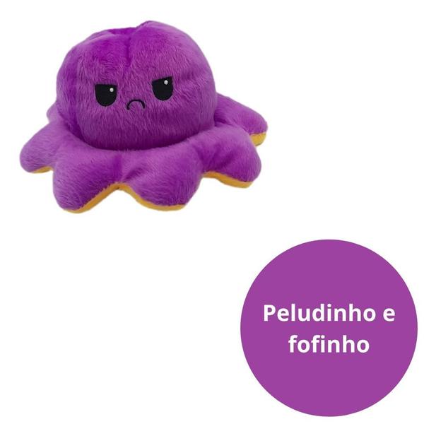 Imagem de Polvinho Pelucia Fofo Amarelo Feliz Bravo Humor Bipolar