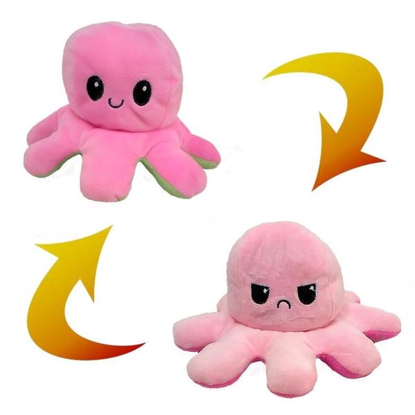 Imagem de Polvo Humor Reversível Duas Faces/cores Rosa E Pink