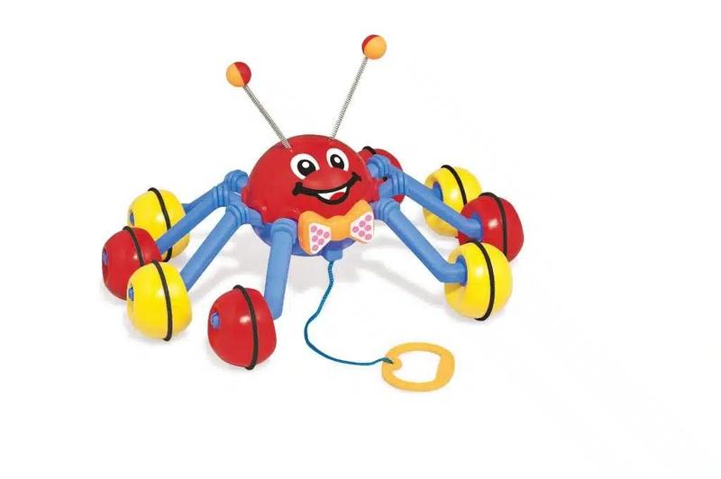 Polvo Para Puxar Brinquedo Colorido Didático Para Bebês +18 Meses- Tateti Imagem de Polvo Para Puxar Brinquedo Colorido Didático Para Bebês +18 Meses- Tateti