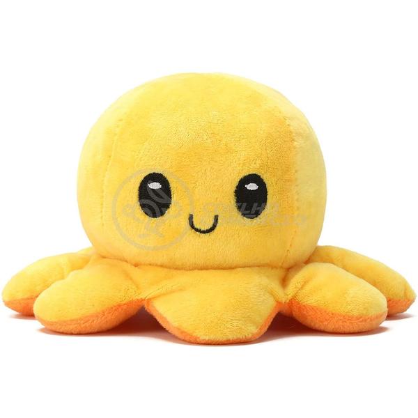 Polvo Reversível Bipolar de Pelúcia Humor Feliz e Bravo 2 em 1 TikTok Fofinho - Laranja e Amarelo - Smart Bracelet Imagem de Polvo Reversível Bipolar de Pelúcia Humor Feliz e Bravo 2 em 1 TikTok Fofinho - Laranja e Amarelo