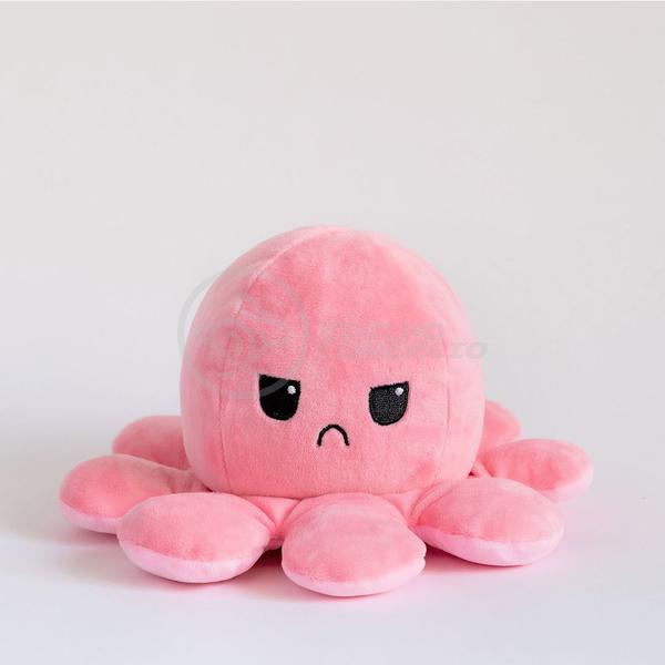 Polvo Reversível Bipolar de Pelúcia Humor Feliz e Bravo 2 em 1 TikTok Fofinho Macio - Pink e Rosa - Smart Bracelet Imagem de Polvo Reversível Bipolar de Pelúcia Humor Feliz e Bravo 2 em 1 TikTok Fofinho Macio - Pink e Rosa