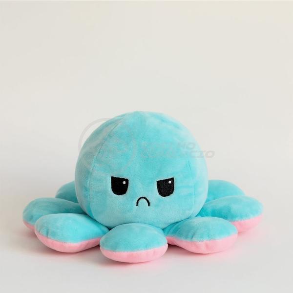Polvo Reversível Bipolar de Pelúcia Humor Feliz e Bravo 2 em 1 TikTok Fofinho Macio - Rosa e Azul - Smart Bracelet Imagem de Polvo Reversível Bipolar de Pelúcia Humor Feliz e Bravo 2 em 1 TikTok Fofinho Macio - Rosa e Azul