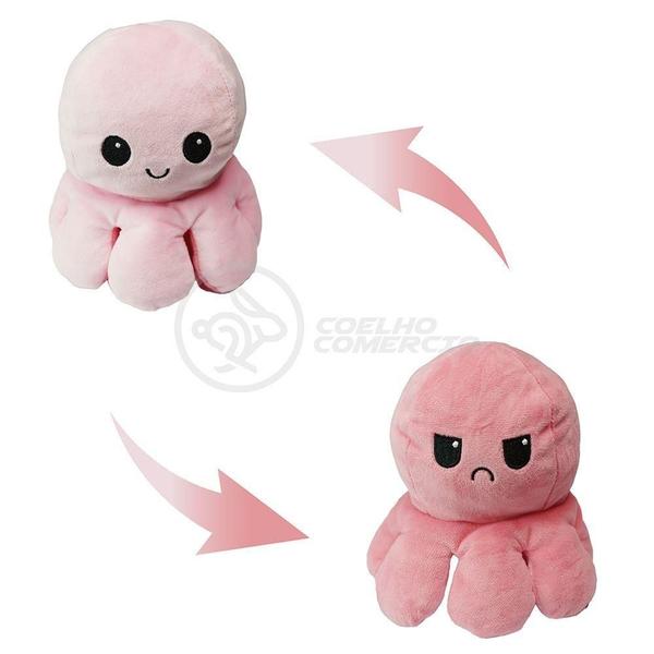 Polvo Reversível De Pelúcia 2 Em 1 Tiktok Pink E Rosa - SMART BRACELET Imagem de Polvo Reversível De Pelúcia 2 Em 1 Tiktok Pink E Rosa