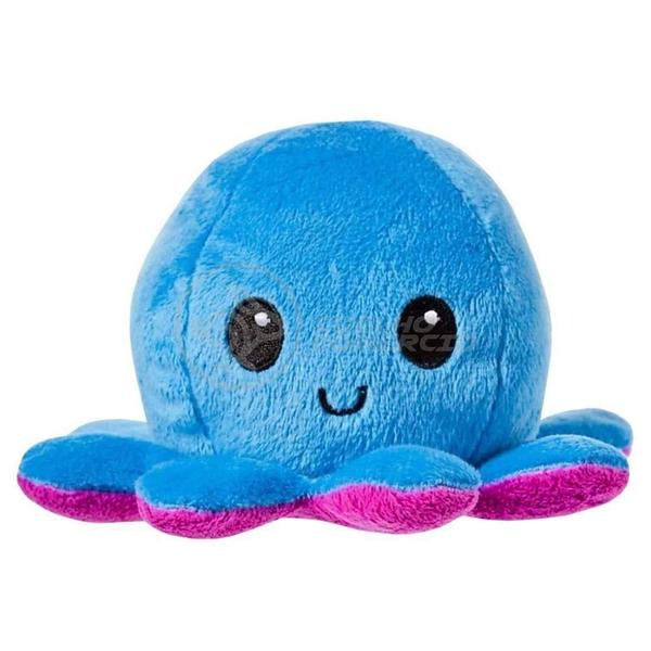 Polvo Reversível De Pelúcia Humor Feliz E Bravo Azul E Roxo - SMART BRACELET Imagem de Polvo Reversível De Pelúcia Humor Feliz E Bravo Azul E Roxo