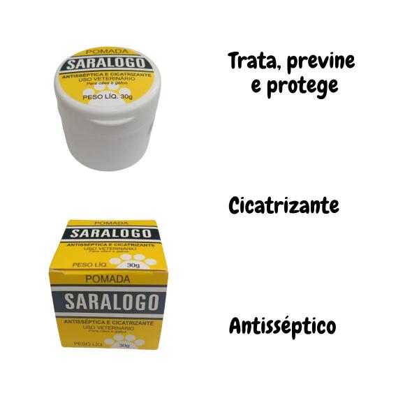 Imagem de Pomada antisseptica e cicatrizante saralogo 30gr