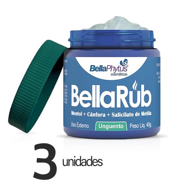 Imagem de Pomada Bella Rub 40g Bellaphytus Kit c/ 3 Unidades