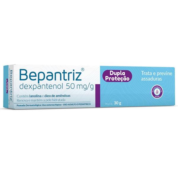 Imagem de Pomada Bepantriz Dupla Proteção Dermatológica 30g - Cimed