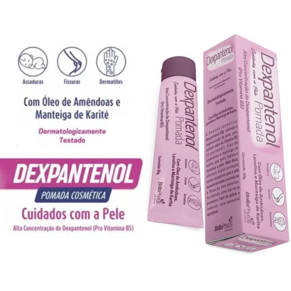 Imagem de Pomada Creme Dexpantenol Vitamina B5 Para Assaduras Lesões Pele