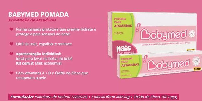 Imagem de Pomada De Assaduras Rosa 45g - BabyMed