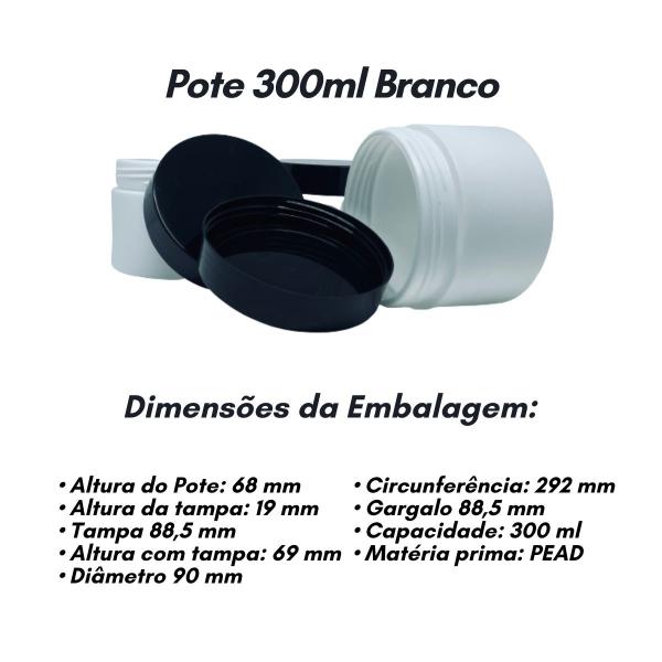 Imagem de Pomada De Cabelo Pote Vazio 300 ml Super Resistente (15 und)