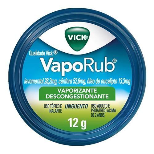 Imagem de Pomada Vick VapoRub Descongestionante Lata 12g - Vick