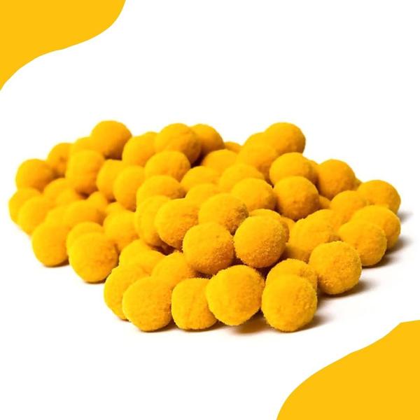 Imagem de Pompom Amarelo Ouro - 14Mm Pacote Com 100 Unidades - Nybc