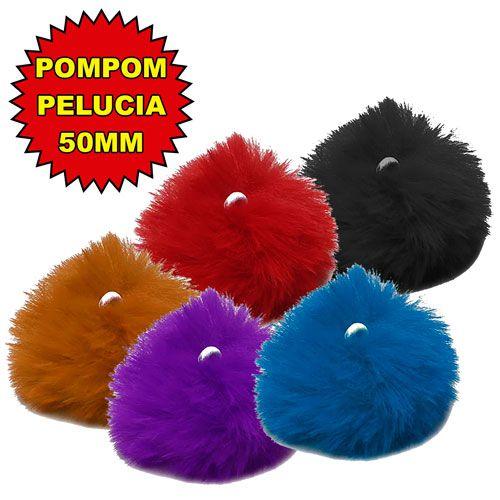 Imagem de POMPOM PELUCIA 50MM Varias Cores - 10PC -