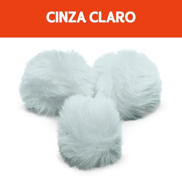 Imagem de Pompom - Pelúcia 70 Mm - 30 Unidades - Cinza Claro - Nº: 119 - Nybc