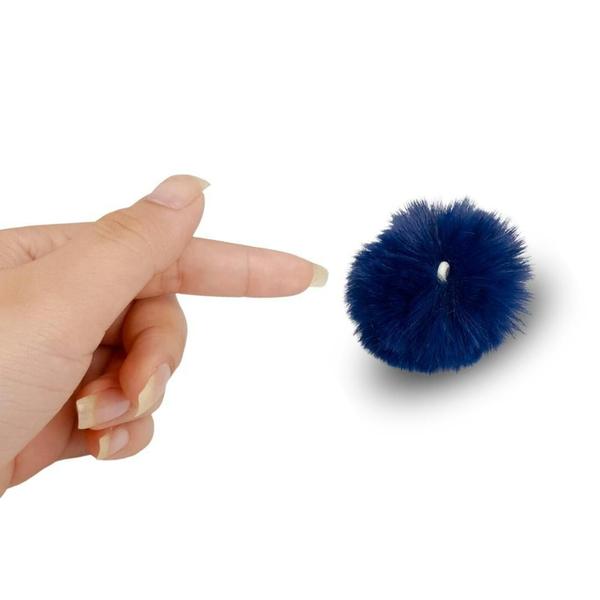 Imagem de Pompom Pelúcia Azul Marinho 50mm - Com 50 Unidades - UMK