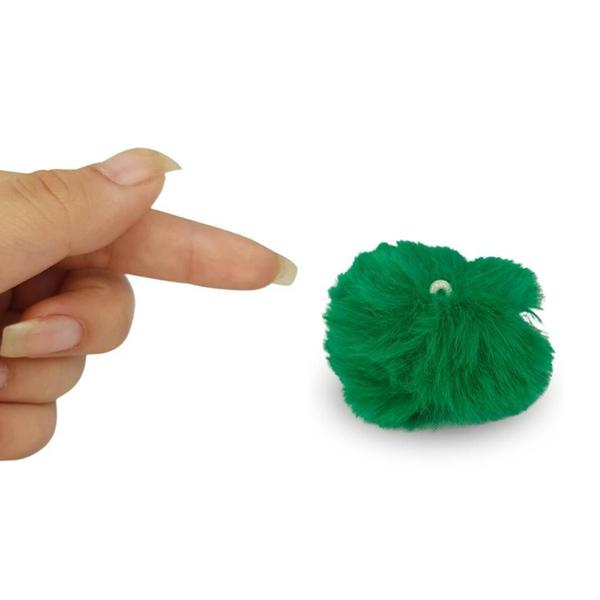 Imagem de Pompom Pelúcia Verde Bandeira 50mm - Com 50 Unidades - UMK