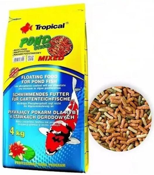 Imagem de Pond sticks mixed - bag 4kg  (50l) -  tropical