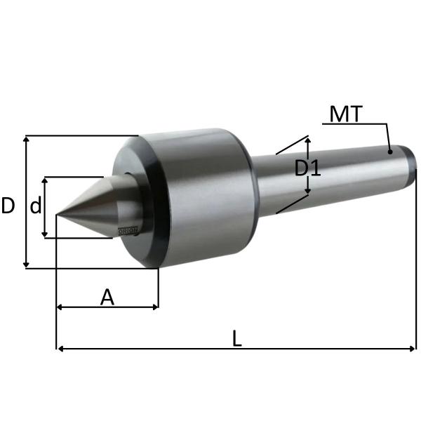 Imagem de ponta rotativa cone morse 2