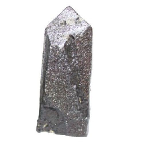 Imagem de Ponta Shungite com Pirita Natural 30 a 45mm com Brilho