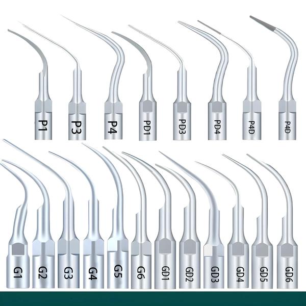 Imagem de Pontas De Raspador Dental Ultrassônico, 5 Peças, Periodôntica, Endodontia, Adequada Para Ems